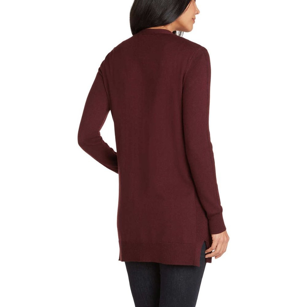 Matty M® The Boyfriend Cardigan - Size XS - Color- Merlot - NWT - Picture 2 of 3